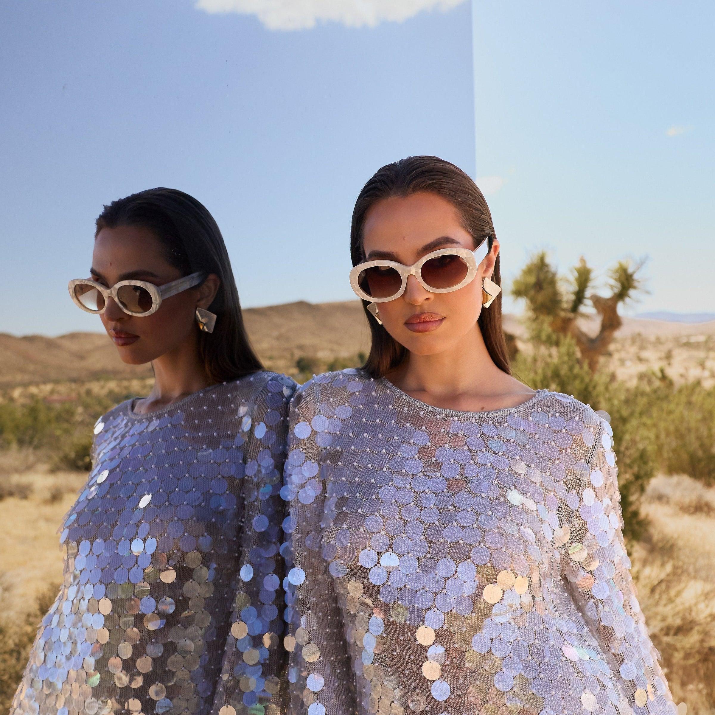 12PM Studios Milan Pearl campaign, shot on location in the desert